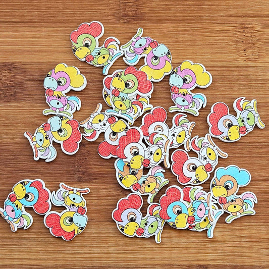 TURKEY / Wooden Buttons (Set of 10)