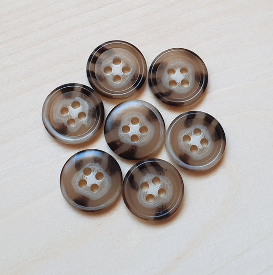 VINTAGE LEOPARD  / 15-28 mm / Resin Buttons / Sewing Buttons