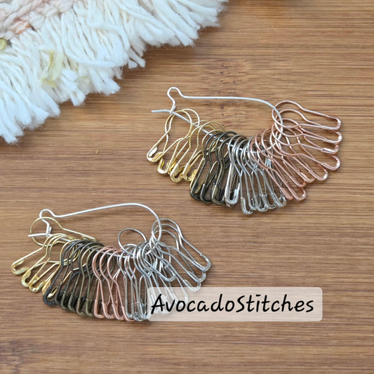 VINTAGE BULB PINS / 40 pcs / Removable Stitch Markers / Crochet Knitting Stitch Markers / Notions