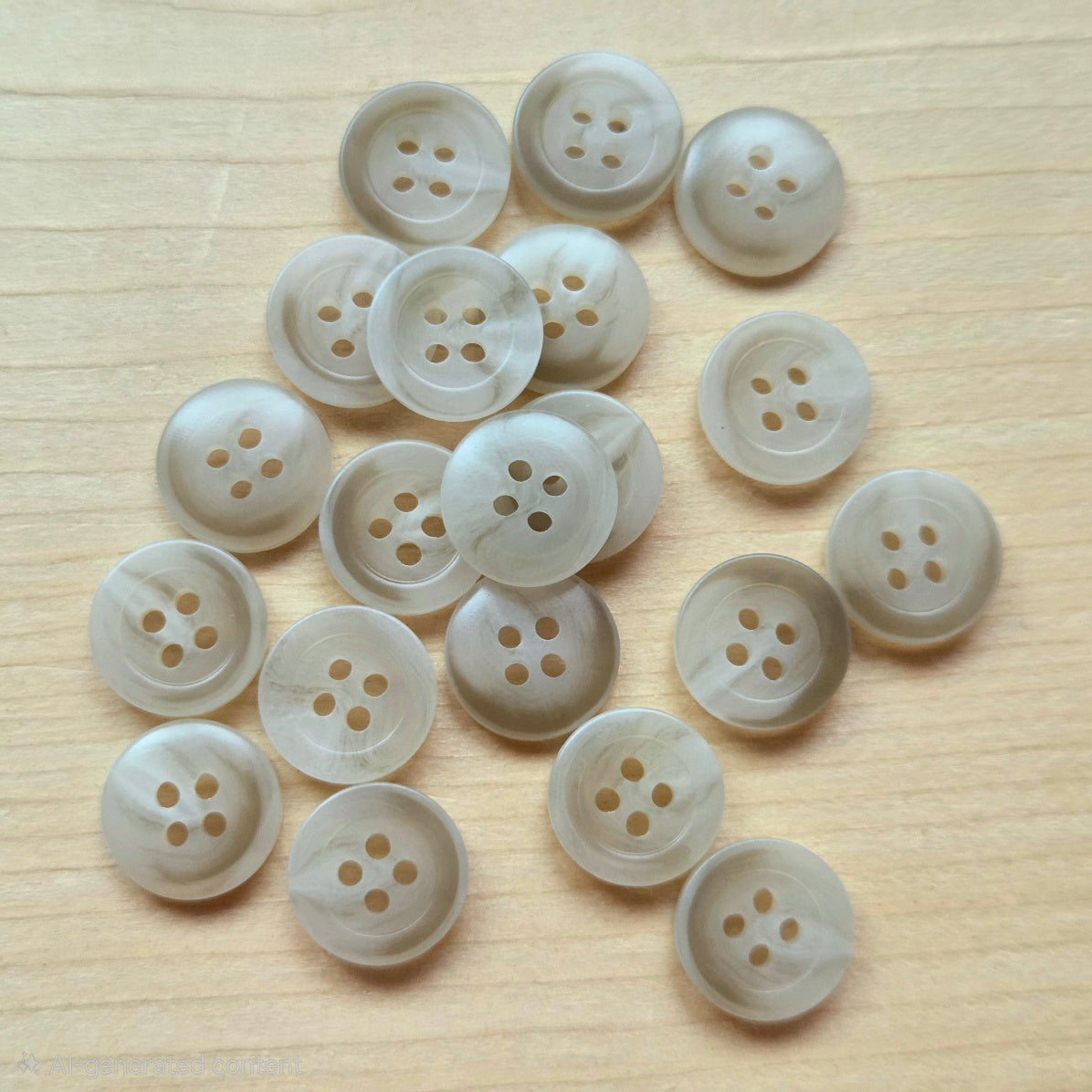 Winter Mist / Resin Buttons / 11mm (Set of 10)