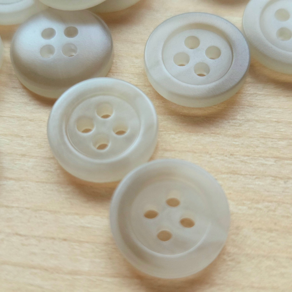 Winter Mist / Resin Buttons / 11mm (Set of 10)