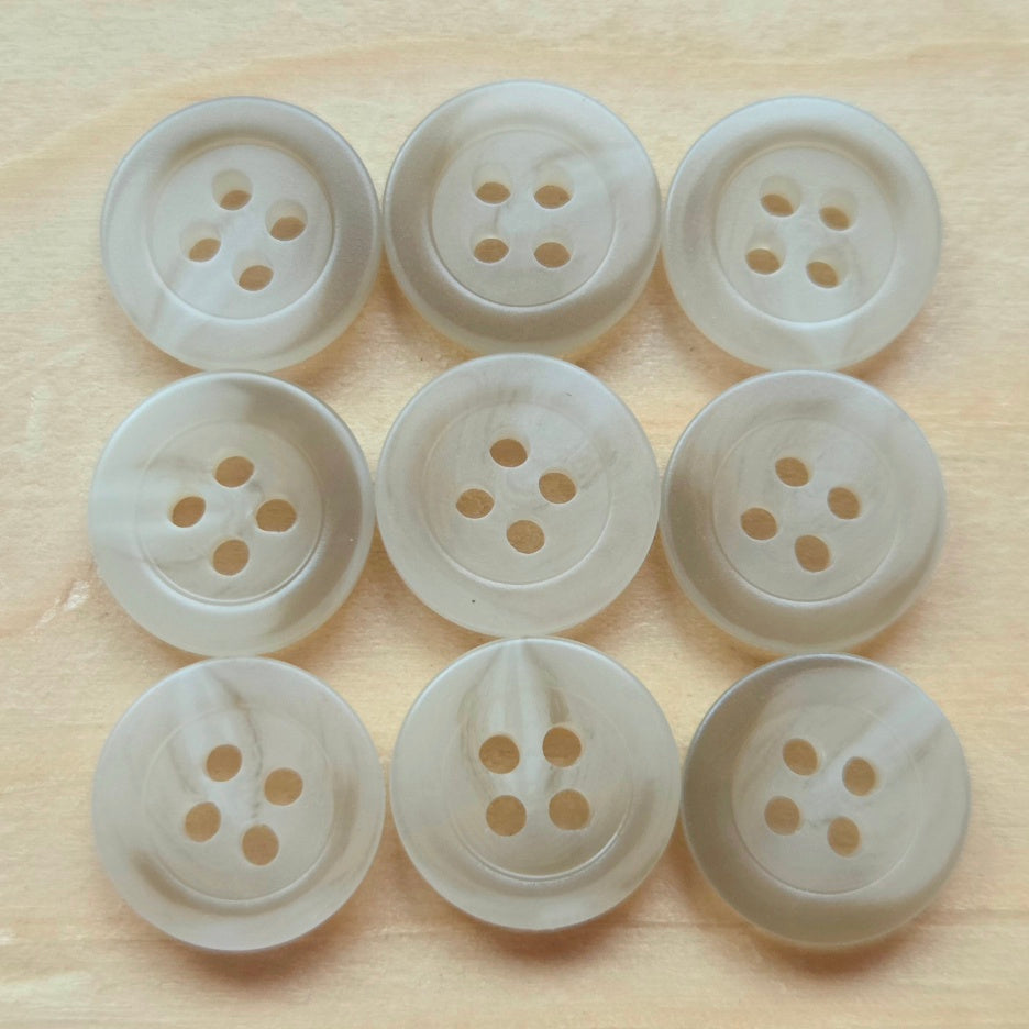 Winter Mist / Resin Buttons / 11mm (Set of 10)