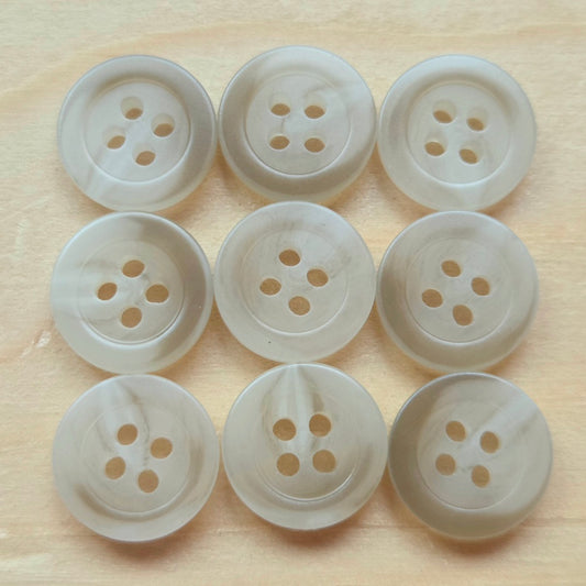 Winter Mist / Resin Buttons / 11mm (Set of 10)