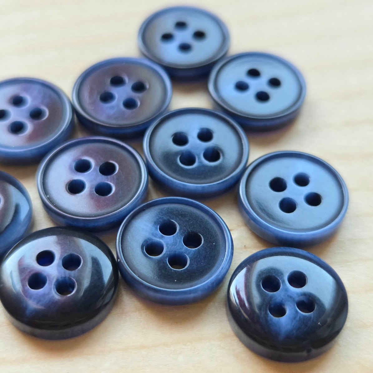 Zodiac Midnight / Resin Buttons / 11mm (Set of 10)
