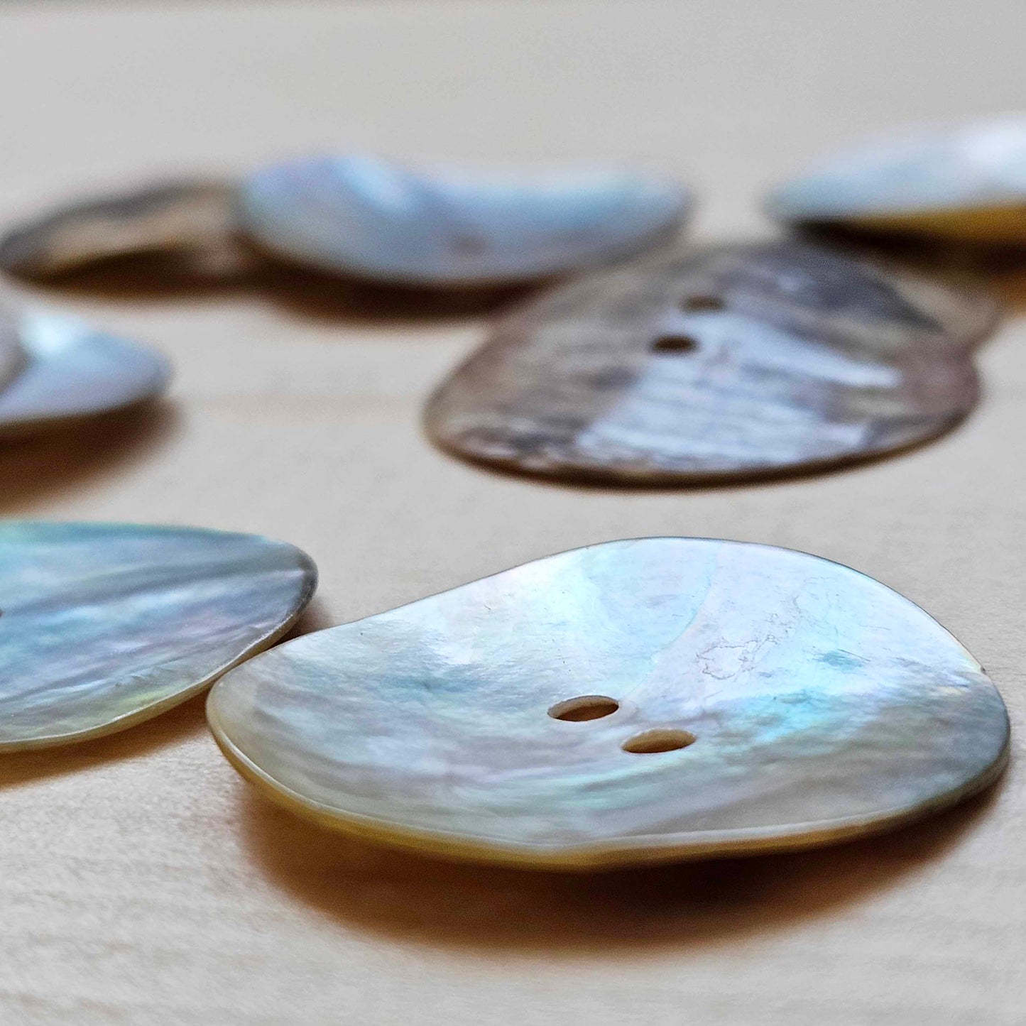 AKOYA SEASHELL Buttons / 15-25mm / MOP Shell Buttons / Sewing Buttons