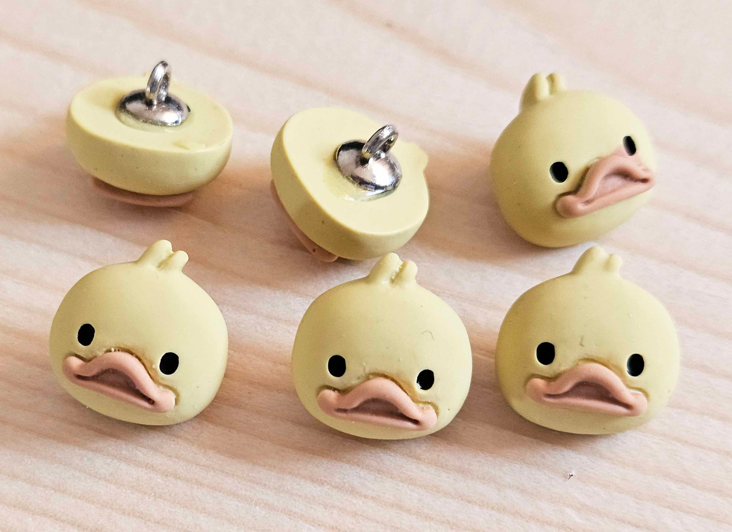 DUCKLING RESIN / 15mm / Kid Child Rein Metal Shank Buttons / Sewing Buttons