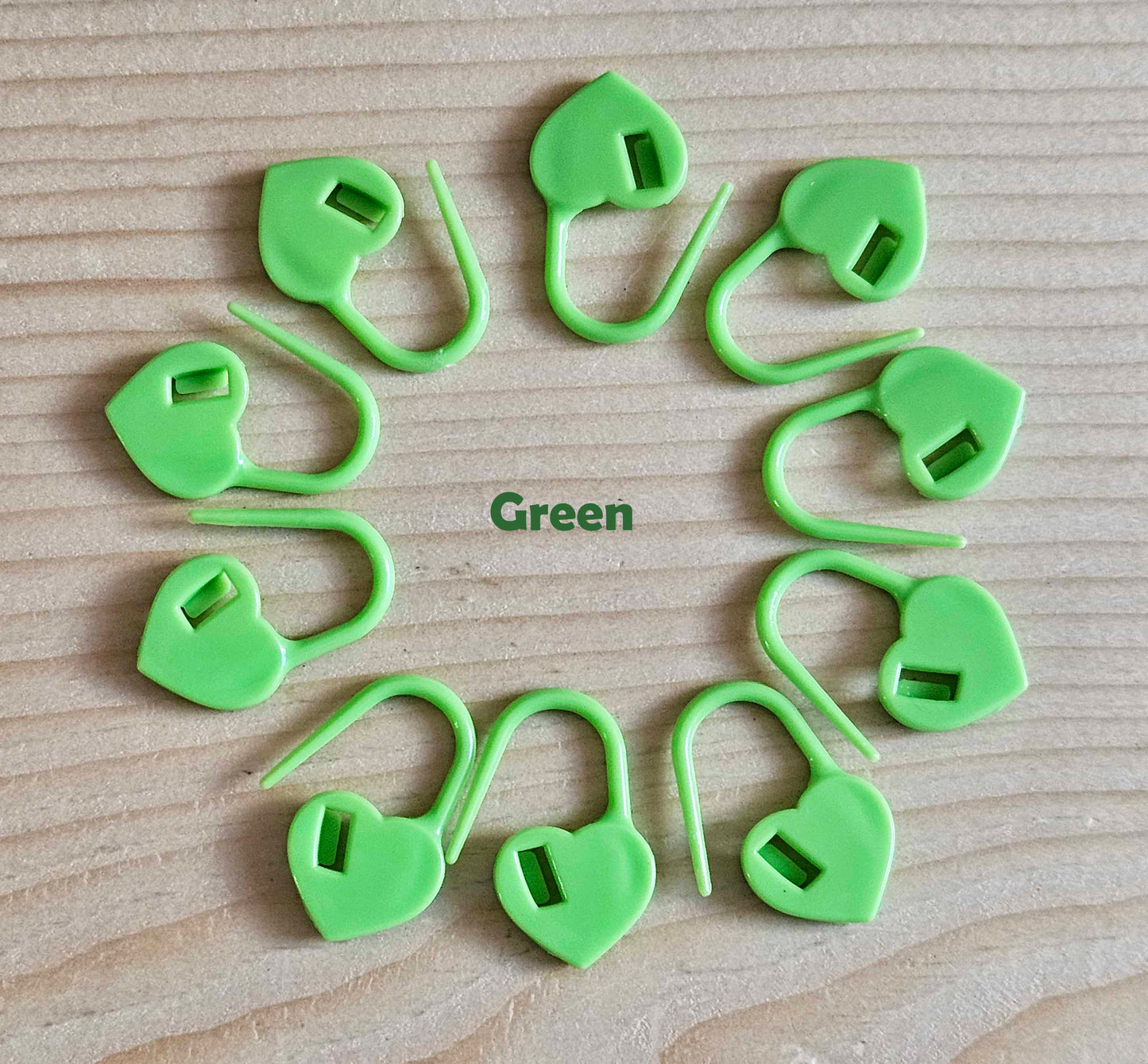 Heart Stitch Markers - 10 pcs - Knitting Stitch Markers / Crochet Stitch Markets