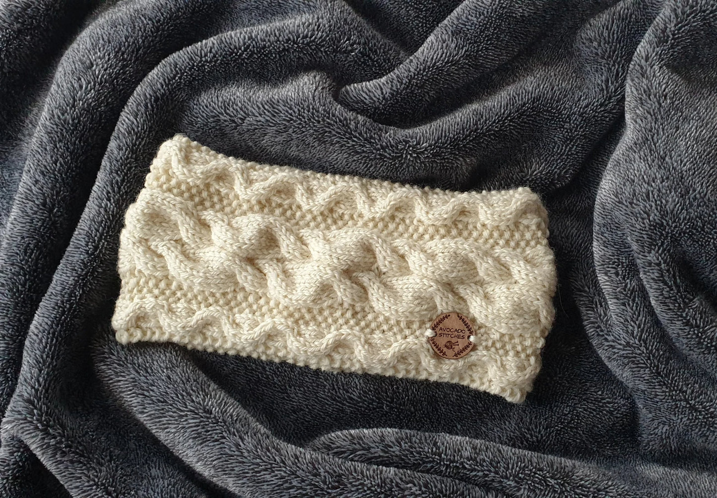 OCEAN BREEZE HEADBAND / Wool Ear Warmer / Handmade in Canada