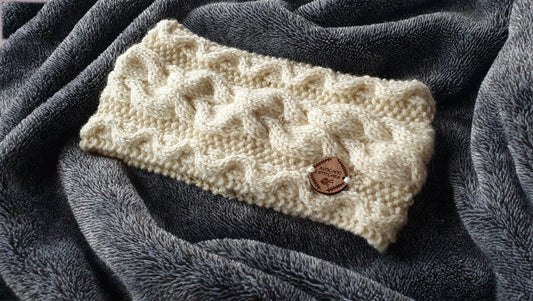 OCEAN BREEZE HEADBAND / Wool Ear Warmer / Handmade in Canada