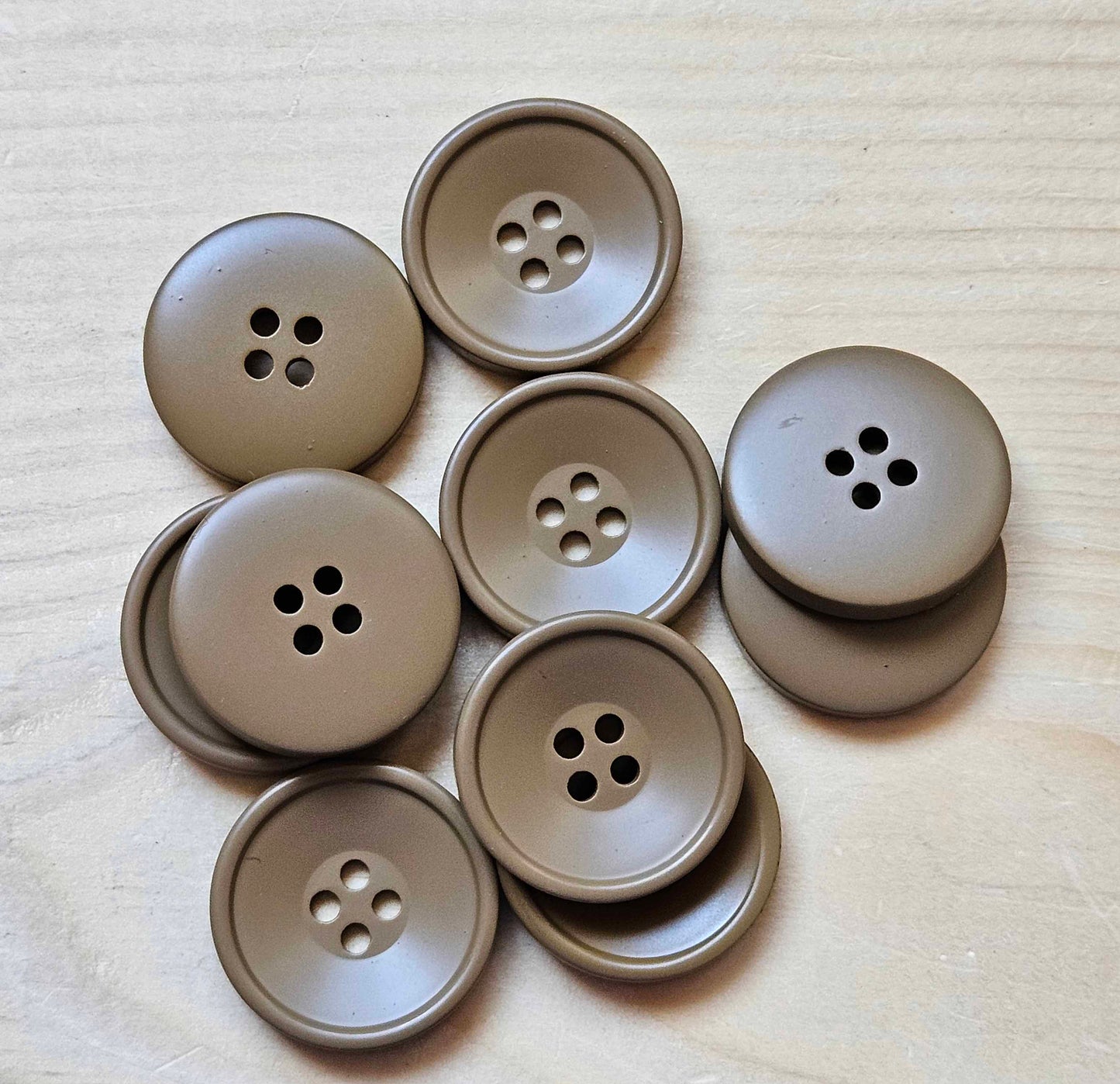 KHAKI BROWN RESIN / 21-30mm / Korean Style Resin Buttons / Sewing Buttons