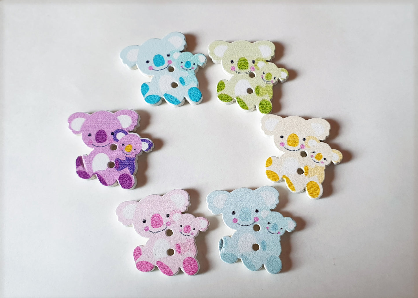 KOALA / 22*23mm / Wooden Buttons / Sewing Buttons