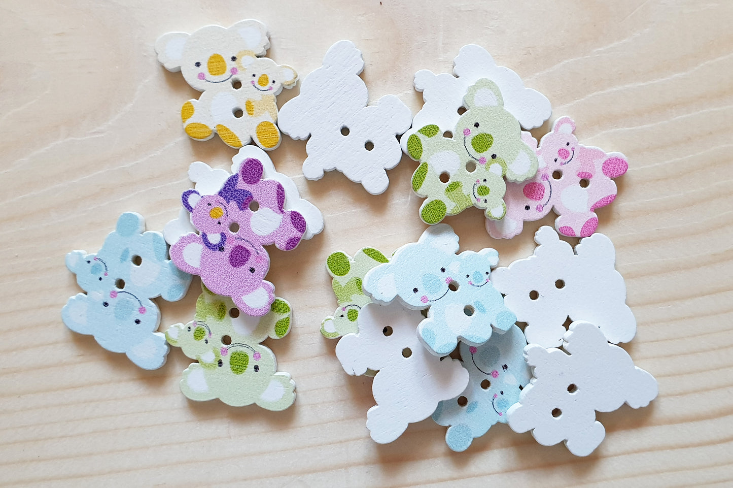 KOALA / 22*23mm / Wooden Buttons / Sewing Buttons