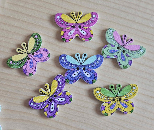 SWALLOWTAIL BUTTERFLY / Wooden Buttons (Set of 10)