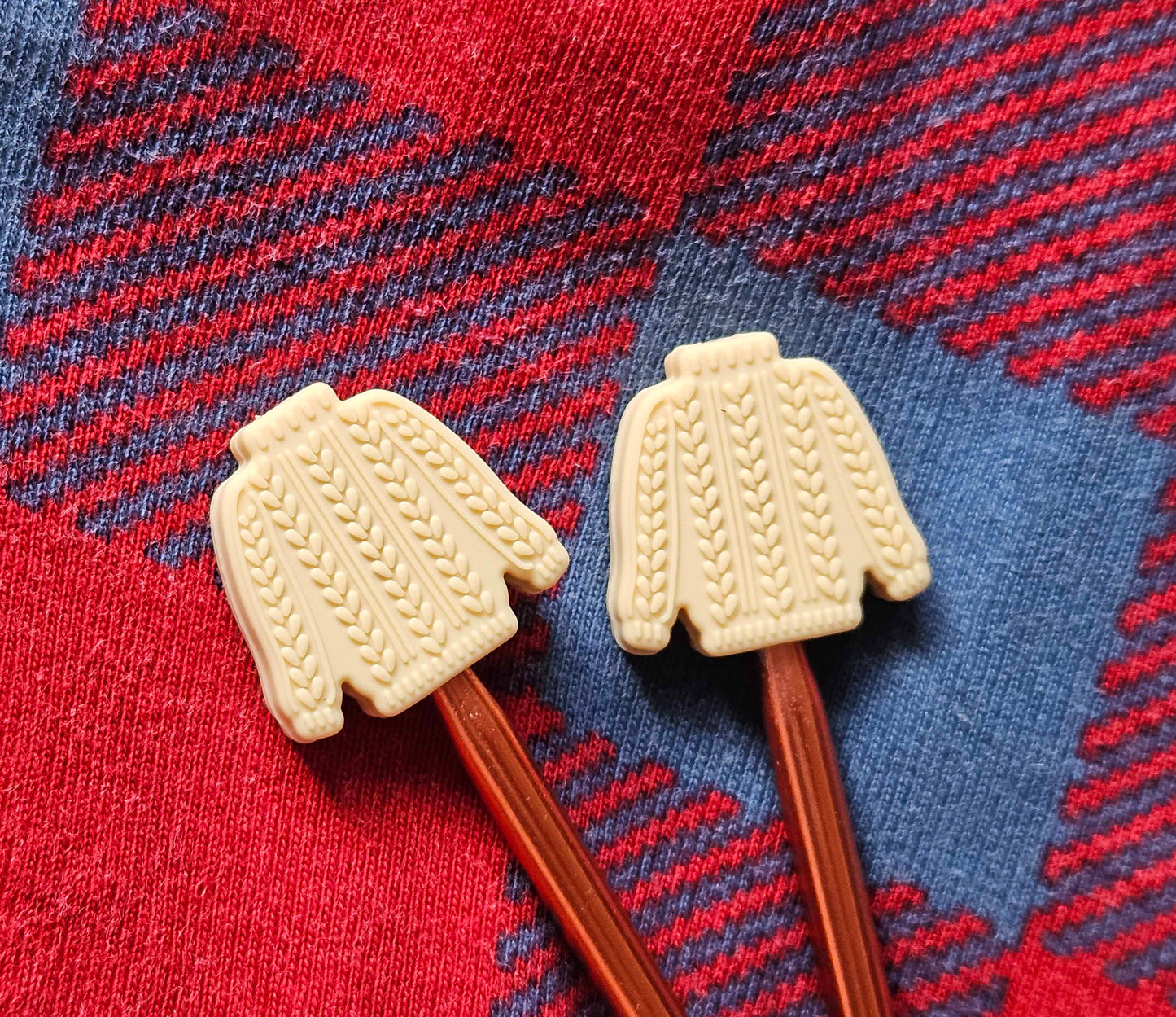 SWEATER STITCH STOPPERS / Knitting Needle Stoppers / Point Protection / Notions