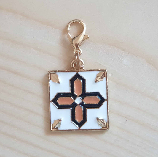 MANDALA CROSS / Planner Charm / Journal Charm / Zipper Pull / Bookmark Charm / Planner accessories