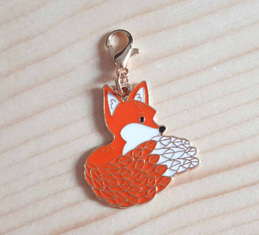 FOX / Planner Charm / Journal Charm / Zipper Pull / Bookmark Charm / Planner accessories