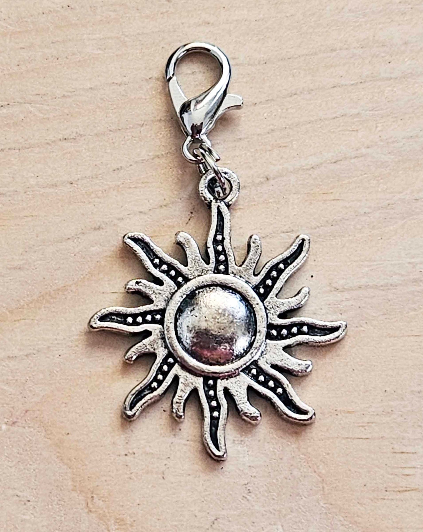 THE SUN / Planner Charm / Journal Charm / Zipper Pull / Bookmark Charm / Planner accessories