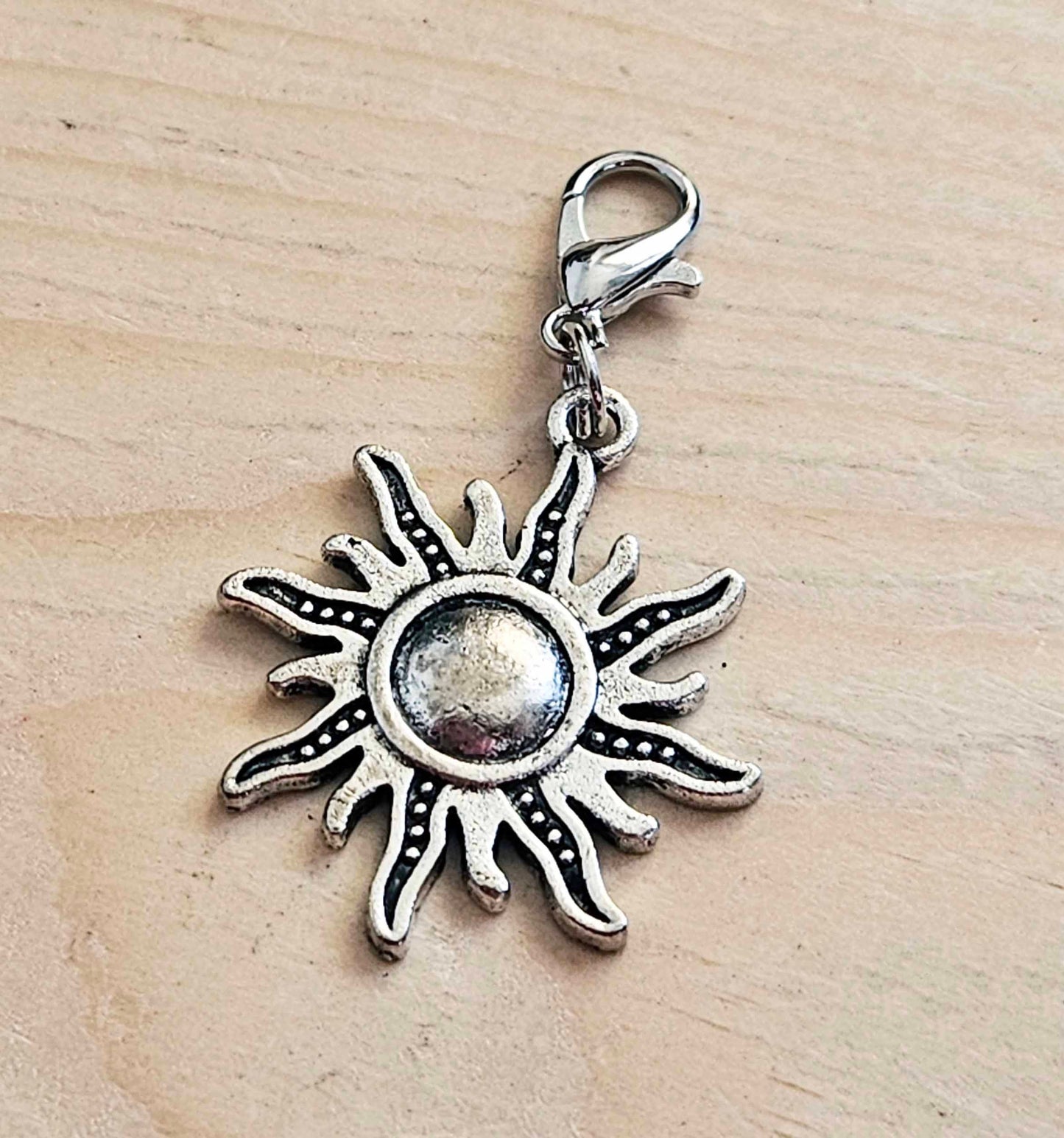 THE SUN / Planner Charm / Journal Charm / Zipper Pull / Bookmark Charm / Planner accessories