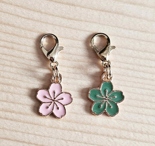 SAKURA / Planner Charm / Journal Charm / Zipper Bookmark Charm / Planner accessories