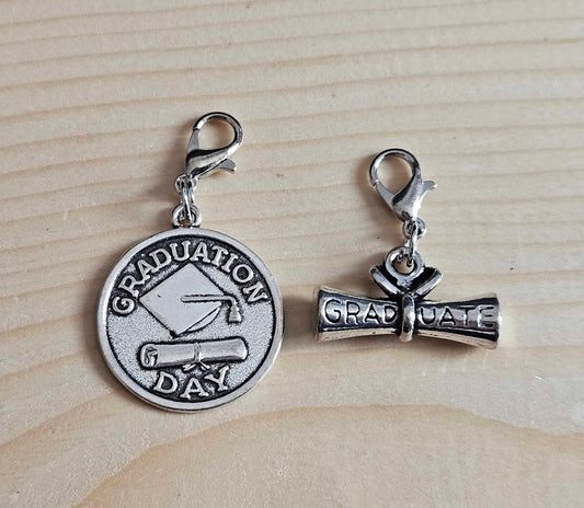 GRADUATION / Planner Charm / Journal Charm / Zipper Pull / Bookmark Charm / Planner accessories