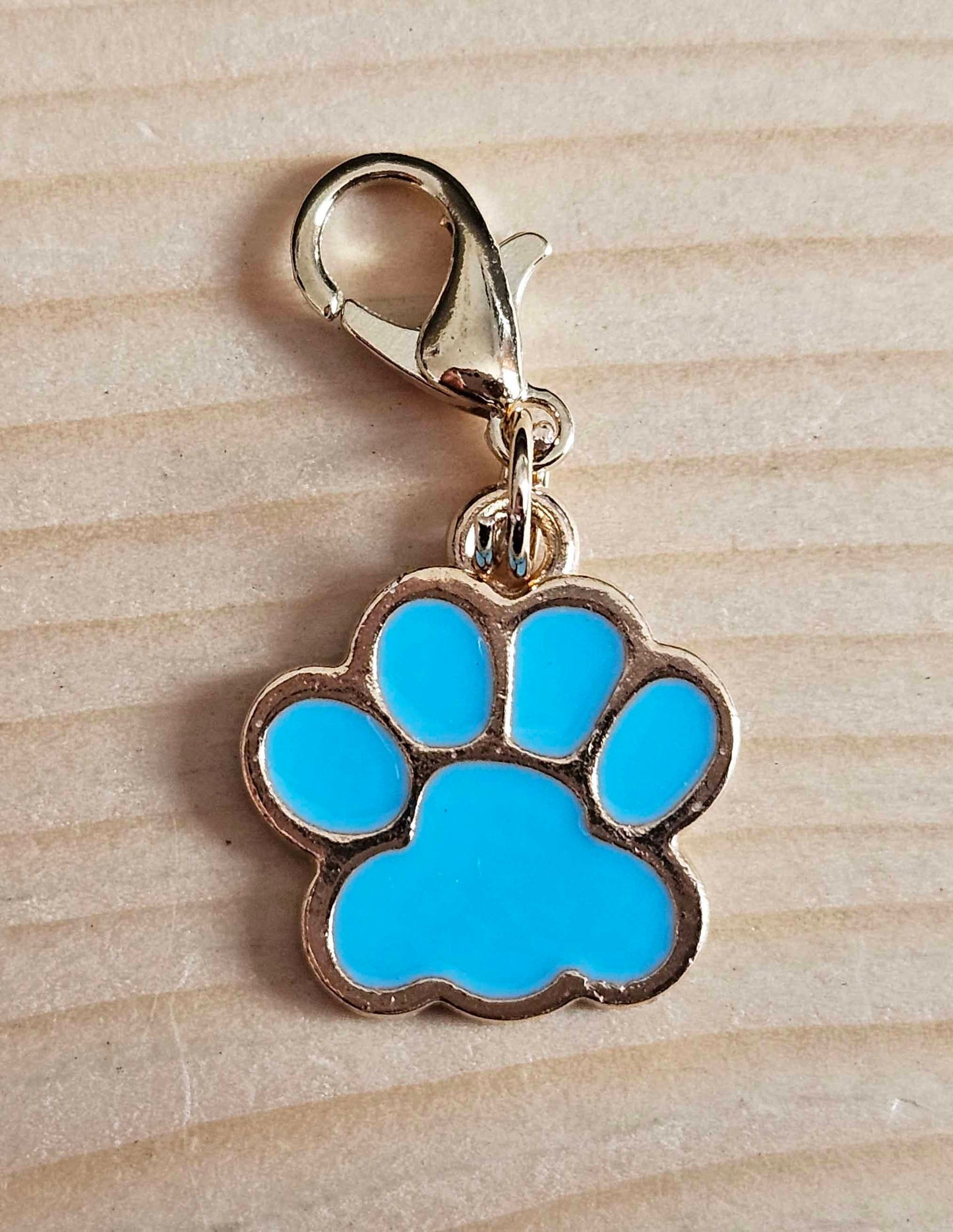 BLUE PAW / Planner Charm / Journal Charm / Zipper Bookmark Charm / Planner accessories