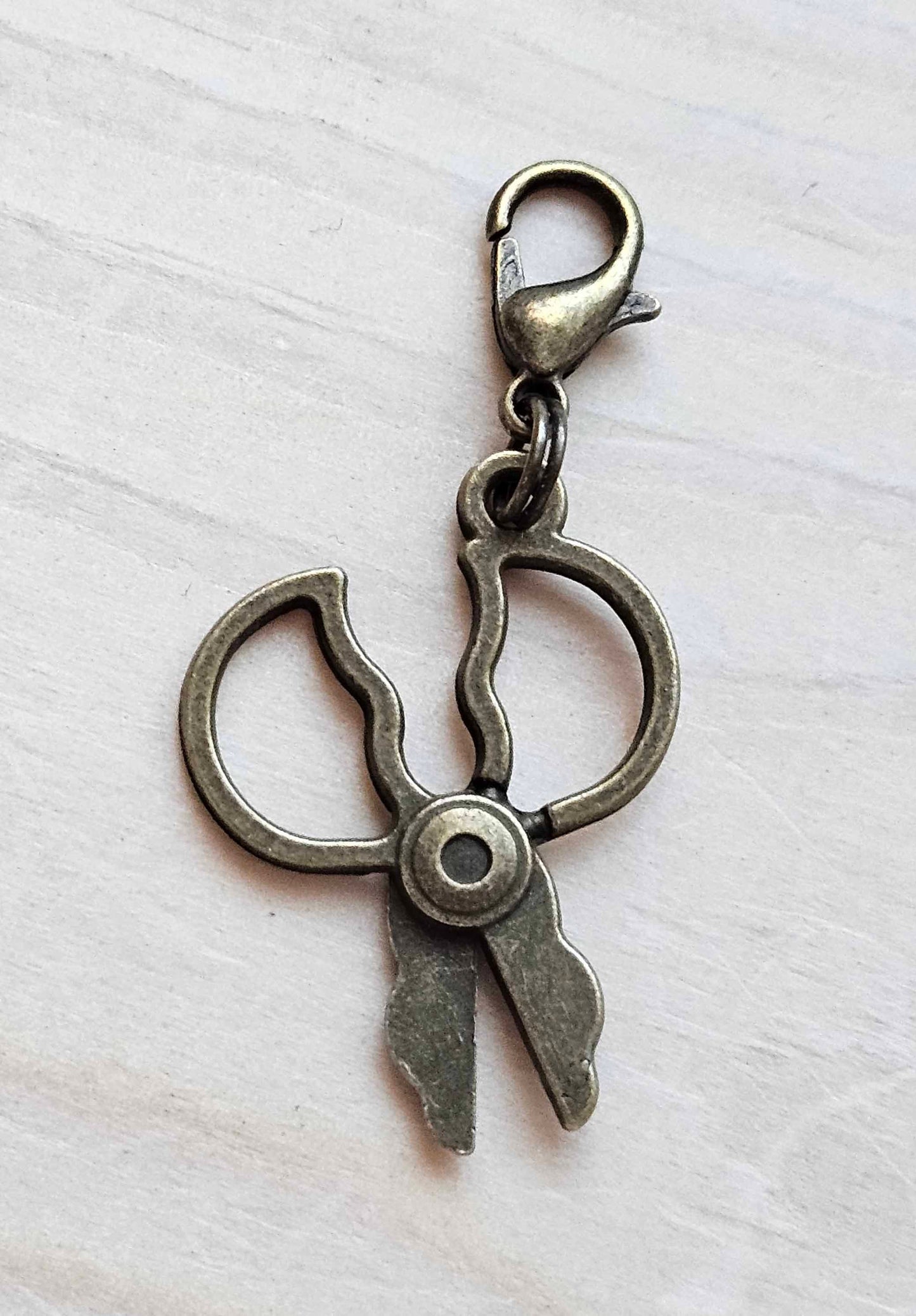 ANTIQUE SCISSORS / Planner Charm / Journal Charm / Zipper Bookmark Charm / Planner accessories